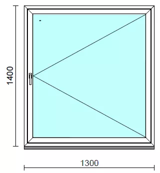 Nyíló ablak.  130x140 cm (Rendelhető méretek: szélesség 125-134 cm, magasság 135-144 cm.)  New Balance 85 profilból