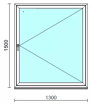 Nyíló ablak.  130x150 cm (Rendelhető méretek: szélesség 125-134 cm, magasság 145-154 cm.)  New Balance 85 profilból