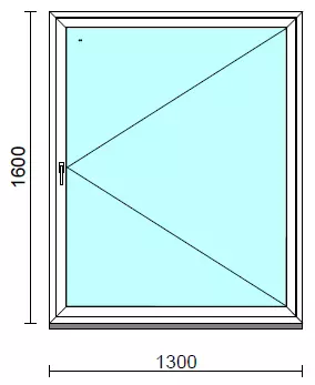 Nyíló ablak.  130x160 cm (Rendelhető méretek: szélesség 125-134 cm, magasság 155-160 cm.)  New Balance 85 profilból