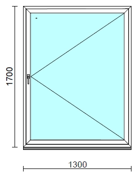 Nyíló ablak.  130x170 cm (Rendelhető méretek: szélesség 125-130 cm, magasság 165-170 cm.)  New Balance 85 profilból