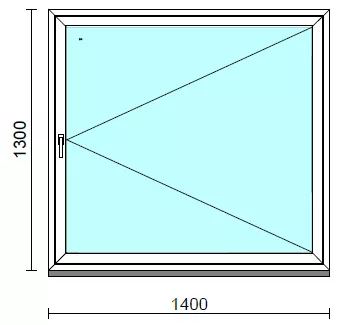 Nyíló ablak.  140x130 cm (Rendelhető méretek: szélesség 135-144 cm, magasság 125-134 cm.)  New Balance 85 profilból