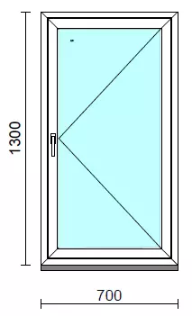Nyíló ablak.   70x130 cm (Rendelhető méretek: szélesség 65- 74 cm, magasság 125-134 cm.)  New Balance 85 profilból