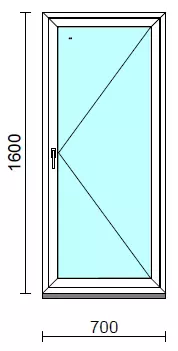 Nyíló ablak.   70x160 cm (Rendelhető méretek: szélesség 65- 74 cm, magasság 155-164 cm.)  New Balance 85 profilból