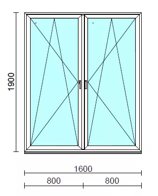 TO Bny-Bny ablak.  160x190 cm (Rendelhető méretek: szélesség 155-164 cm, magasság 185-190 cm.)  New Balance 85 profilból