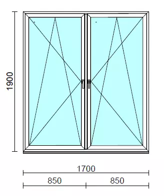 TO Bny-Bny ablak.  170x190 cm (Rendelhető méretek: szélesség 165-174 cm, magasság 185-190 cm.)  New Balance 85 profilból