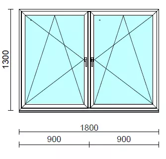 TO Bny-Bny ablak.  180x130 cm (Rendelhető méretek: szélesség 175-184 cm, magasság 125-134 cm.)  New Balance 85 profilból
