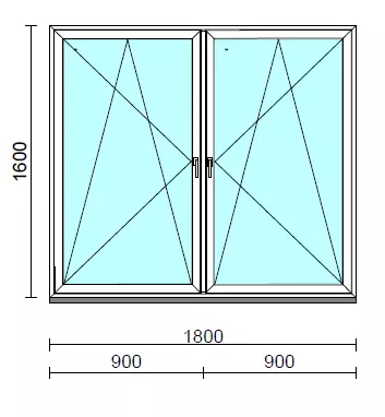 TO Bny-Bny ablak.  180x160 cm (Rendelhető méretek: szélesség 175-184 cm, magasság 155-164 cm.)  New Balance 85 profilból