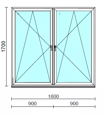 TO Bny-Bny ablak.  180x170 cm (Rendelhető méretek: szélesség 175-184 cm, magasság 165-174 cm.)  New Balance 85 profilból