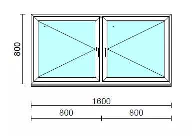 TO Ny-Ny ablak.  160x 80 cm (Rendelhető méretek: szélesség 155-164 cm, magasság 80-84 cm.)  New Balance 85 profilból