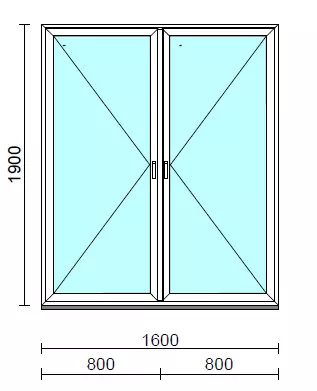 TO Ny-Ny ablak.  160x190 cm (Rendelhető méretek: szélesség 155-164 cm, magasság 185-190 cm.)  New Balance 85 profilból