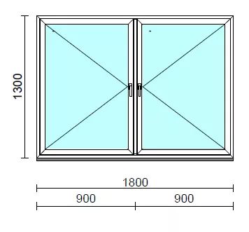 TO Ny-Ny ablak.  180x130 cm (Rendelhető méretek: szélesség 175-180 cm, magasság 125-134 cm.)  New Balance 85 profilból