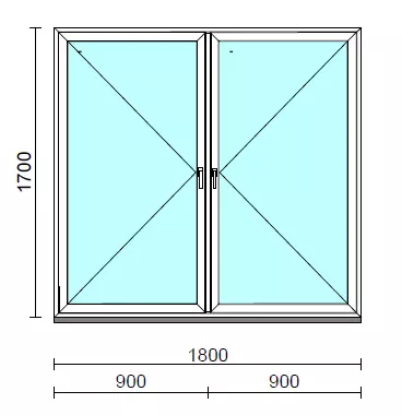 TO Ny-Ny ablak.  180x170 cm (Rendelhető méretek: szélesség 175-180 cm, magasság 165-174 cm.)  New Balance 85 profilból